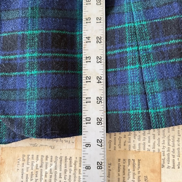 Chadwicks Navy and Green Plaid Wool Blazer - Picture 6 of 9